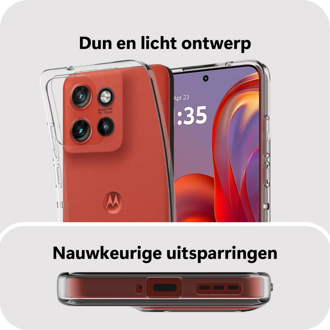 Just in Case Siliconen Hoesje Motorola Edge 60 Neo MMT2825KL0 - Transparant - afbeelding 6 van 6
