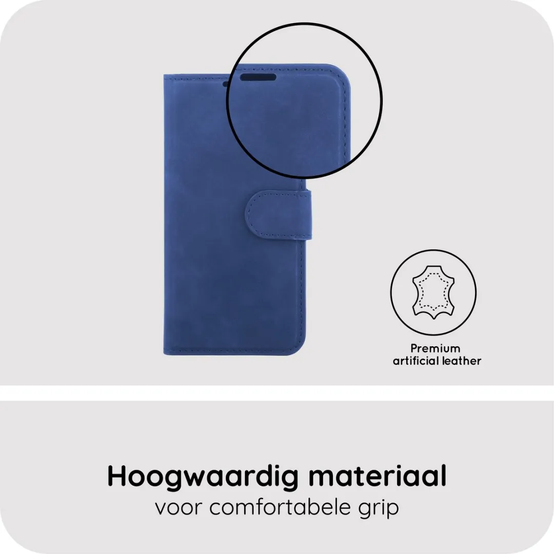 Just in Case iPhone 17e/16e Hoesje Blauw - 4 Pasjes - afbeelding 6 van 6