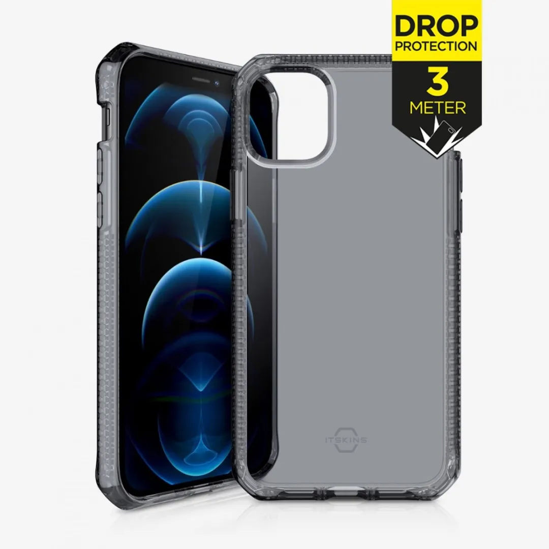 Itskins Spectrum Cover iPhone 12/12 Pro - Zwart - AP3P-SPECM-SMOK