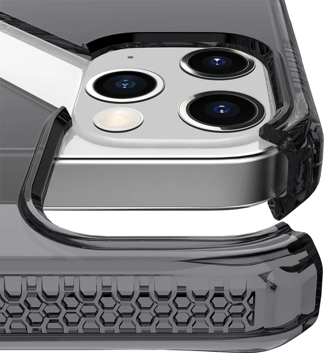 Itskins Spectrum Cover iPhone 12/12 Pro - Zwart - AP3P-SPECM-SMOK