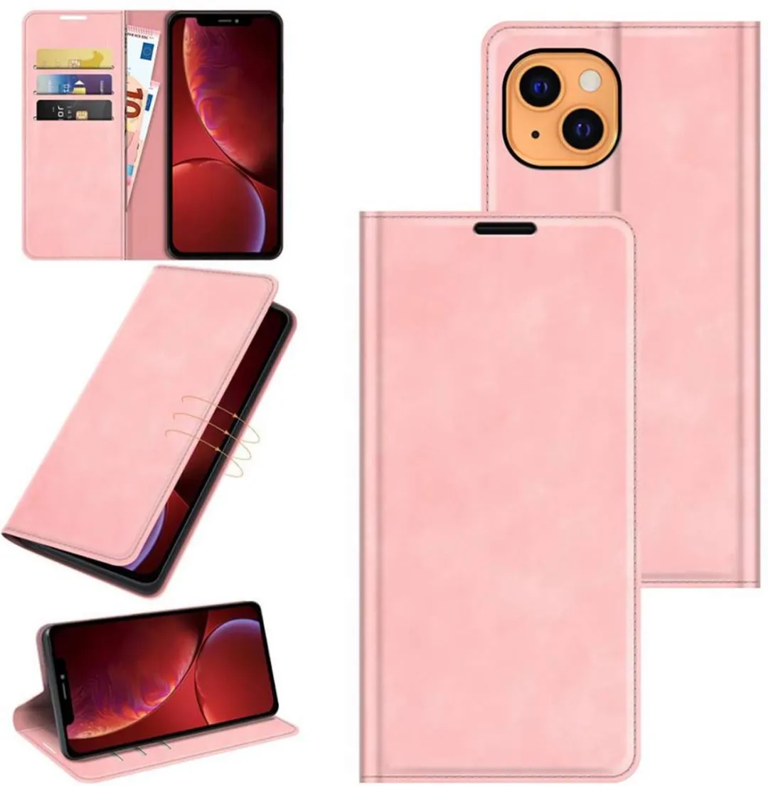 Just in Case iPhone 13 Hoesje Roze - 4 Pasjes
