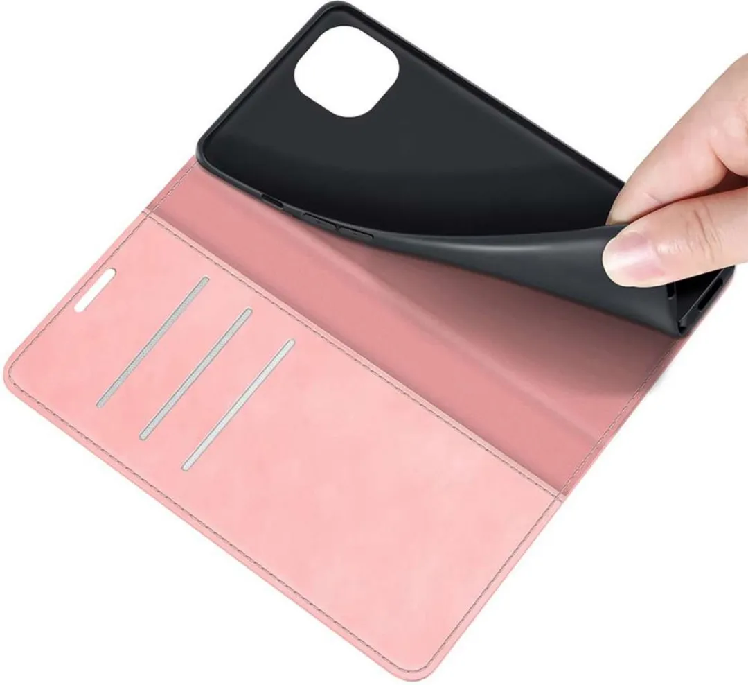 Just in Case iPhone 13 Hoesje Roze - 4 Pasjes