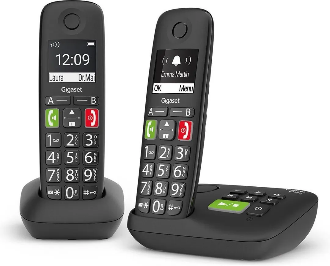 Gigaset E290A Duo Telefoon - 2 Handsets - Zwart