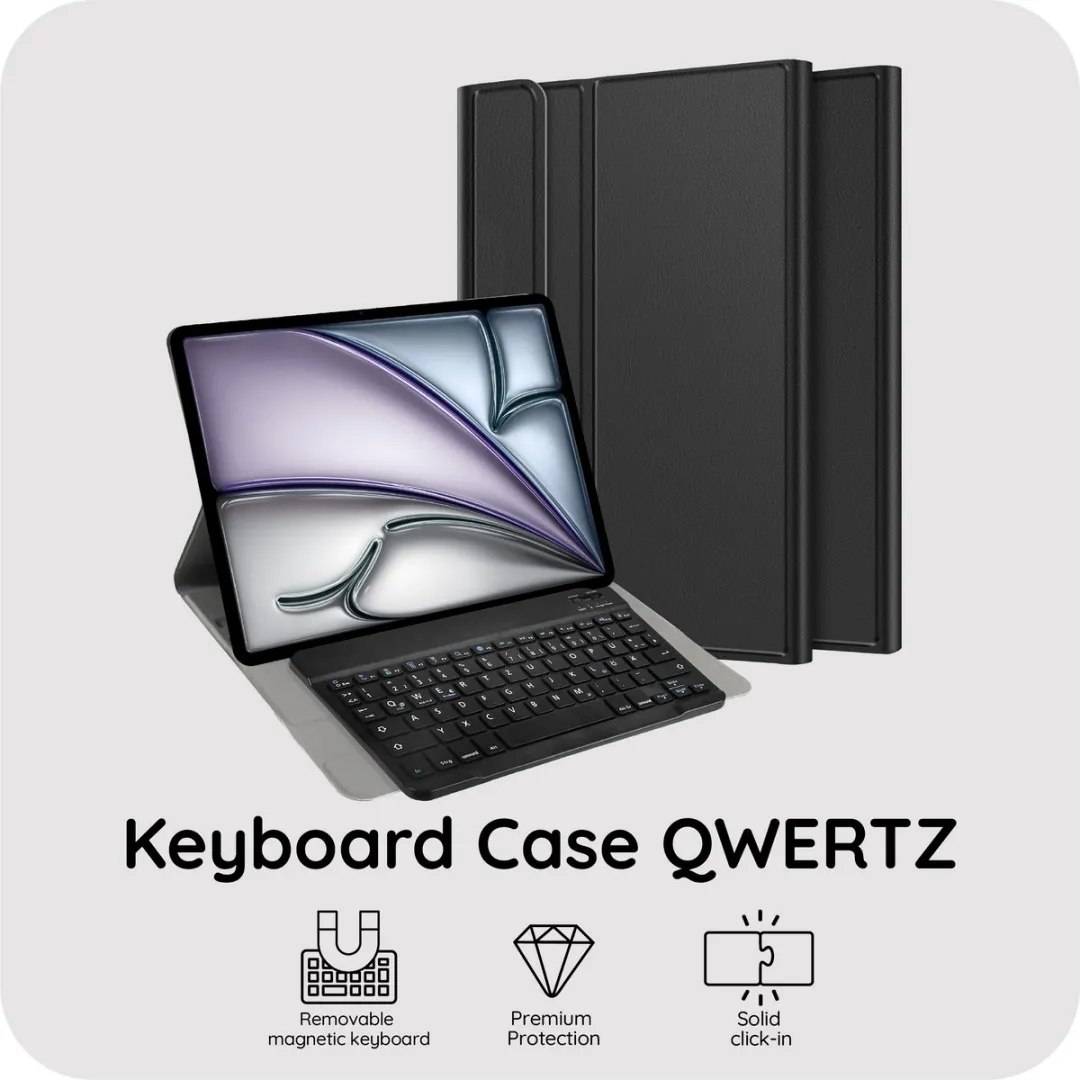 Just in Case Tablethoes met Toetsenbord 8451125 - iPad Air 13" - Zwart