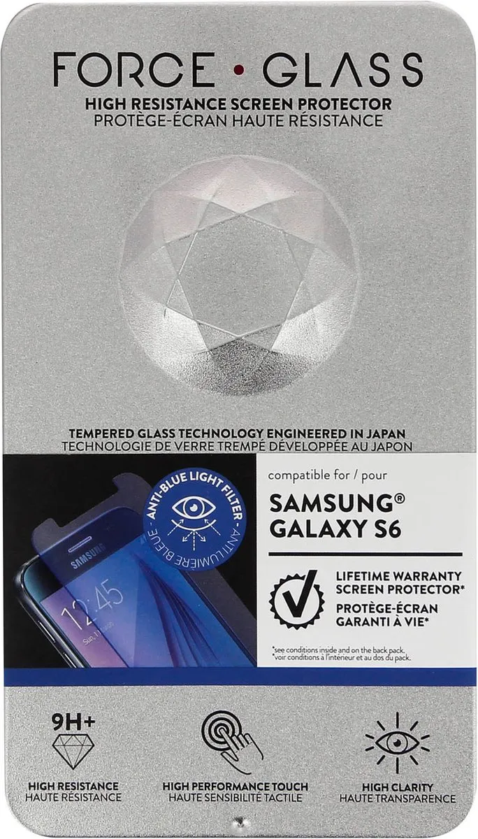 Bigben Force Glass Anti Blauw - Samsung Galaxy S6