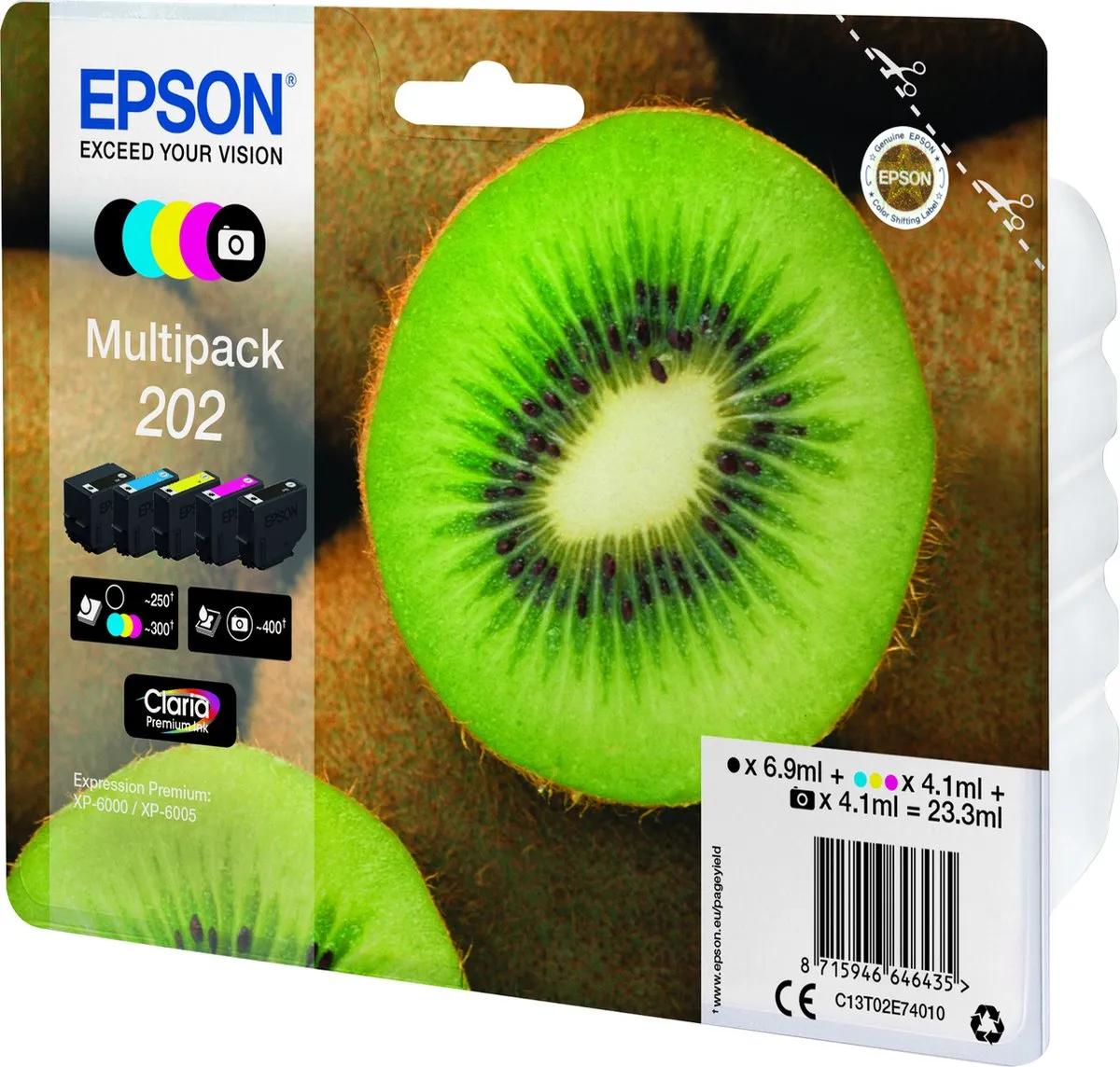Epson 202 Inktcartridge 5-kleuren C13T02E74020