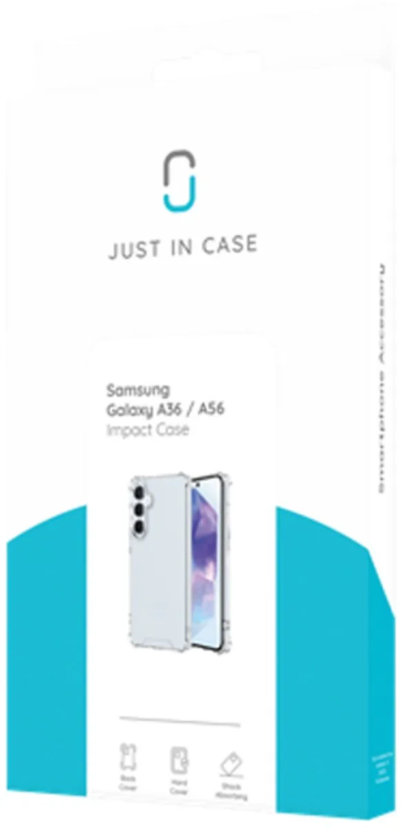 Just in Case Hoesje Samsung Galaxy A36/A56 - Impact Shockproof - Transparant