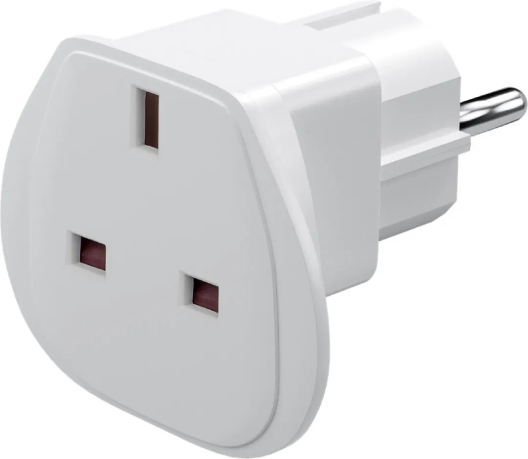 Goobay Reisadapter GB naar Europa D-stekker - MPN 94270 - Wit