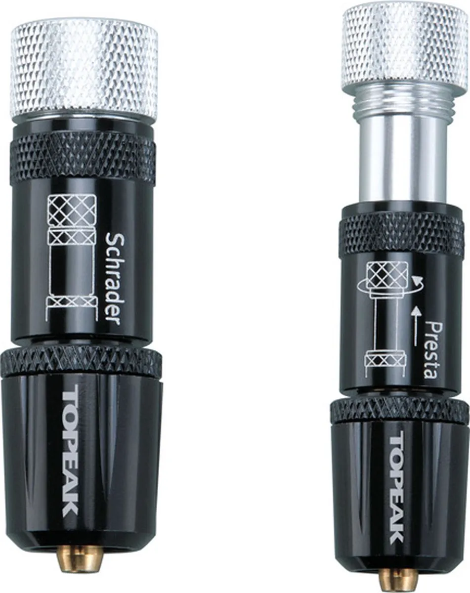 Topeak Oppompnippel 15711001 - Zwart