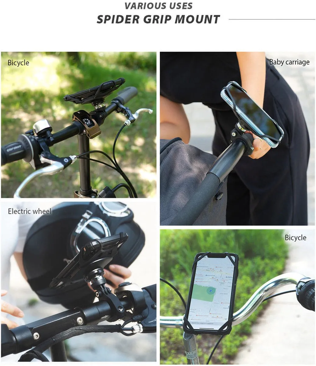 Ringke Spider Grip Mount Telefoonhouder - 360° - Universeel - Zwart