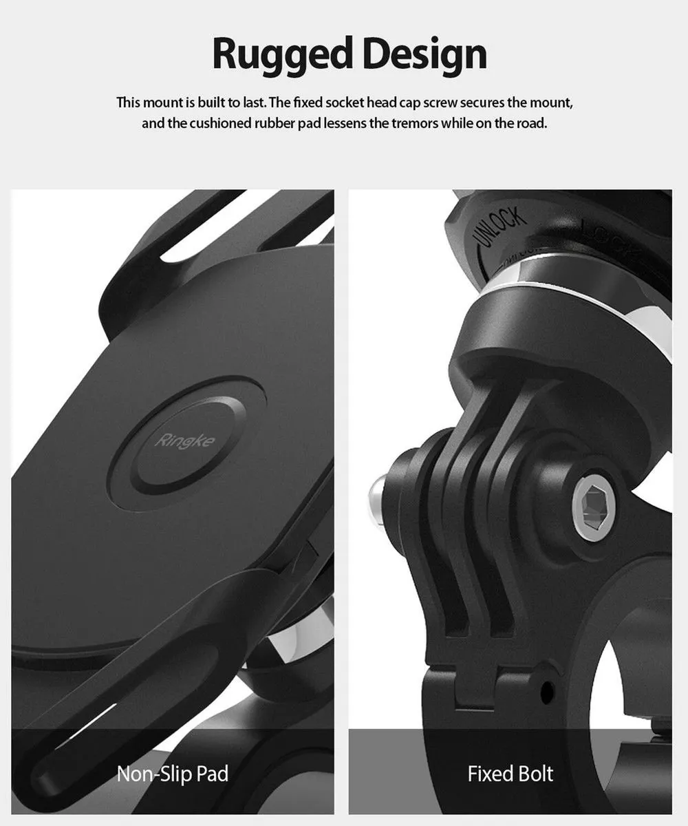Ringke Spider Grip Mount Telefoonhouder - 360° - Universeel - Zwart
