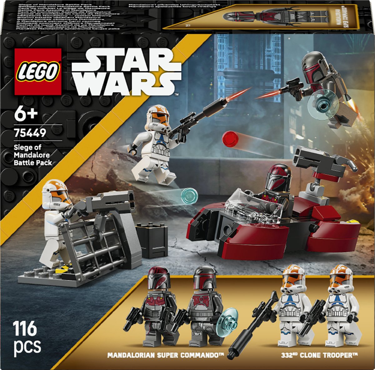 LEGO Star Wars Beleg van Mandalore Battle Pack - Cadeau voor Jongens Vanaf 6 Jaar - 75449
