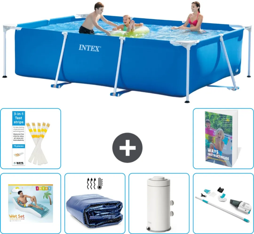 Intex Frame Zwembad 300x200x75cm Blauw