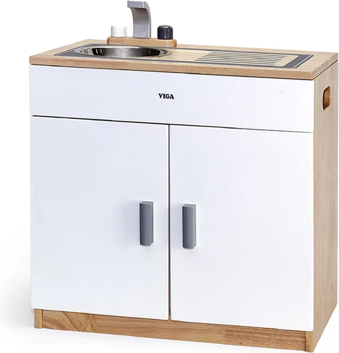 Vigatoys Houten Aanrechtblok Luxe Wit