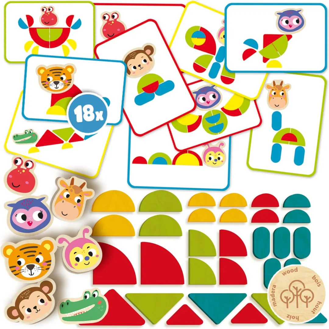 SES Creative Montessori Dieren Vormen Naleggen - Multicolor - afbeelding 6 van 6