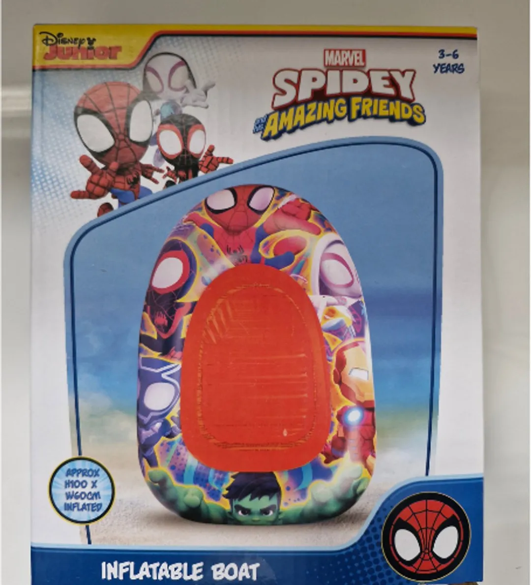 Disney Spider-Man Opblaasboot 100x60cm - Rood