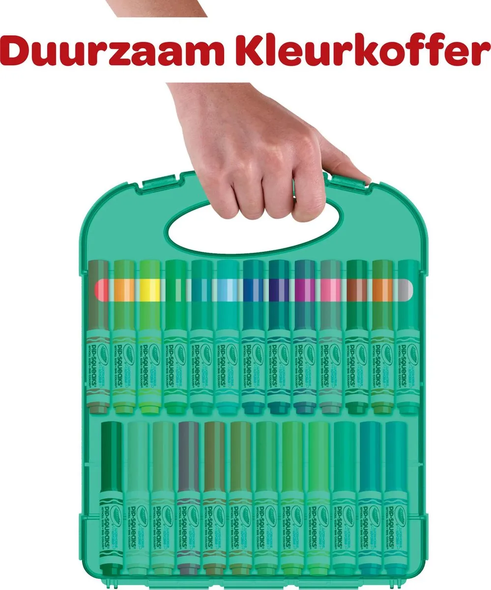 Crayola Viltstiften Kleurkoffer - 65 Stuks - Veelkleurig