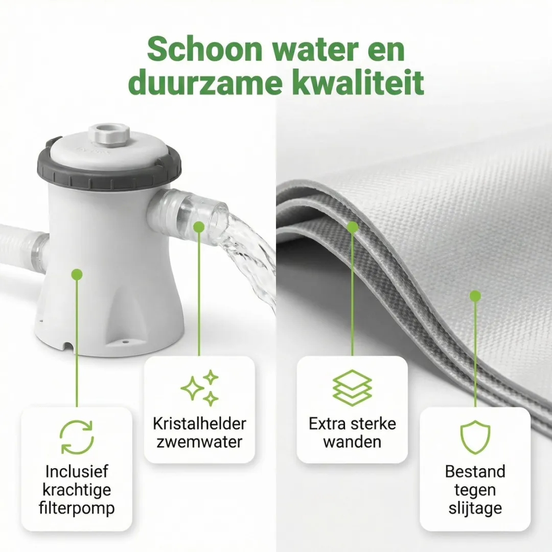 Intex Easy Set Zwembad 305x61cm - 3077L - Blauw - 7-delig