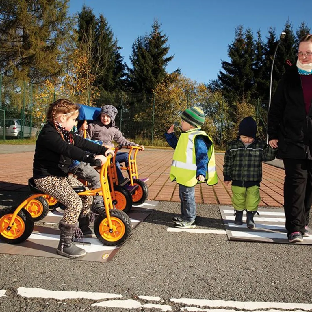 Beleduc Set van 3 Rijbanen Grijs