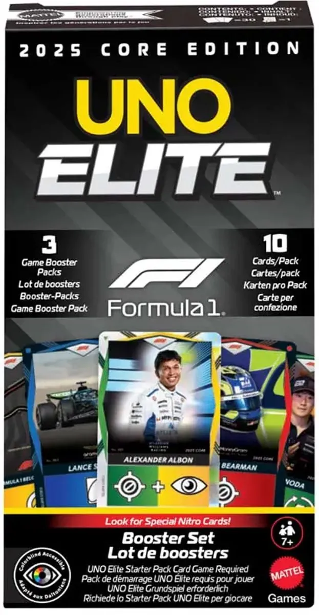 Mattel UNO Elite Booster-Set F1 - JLV43