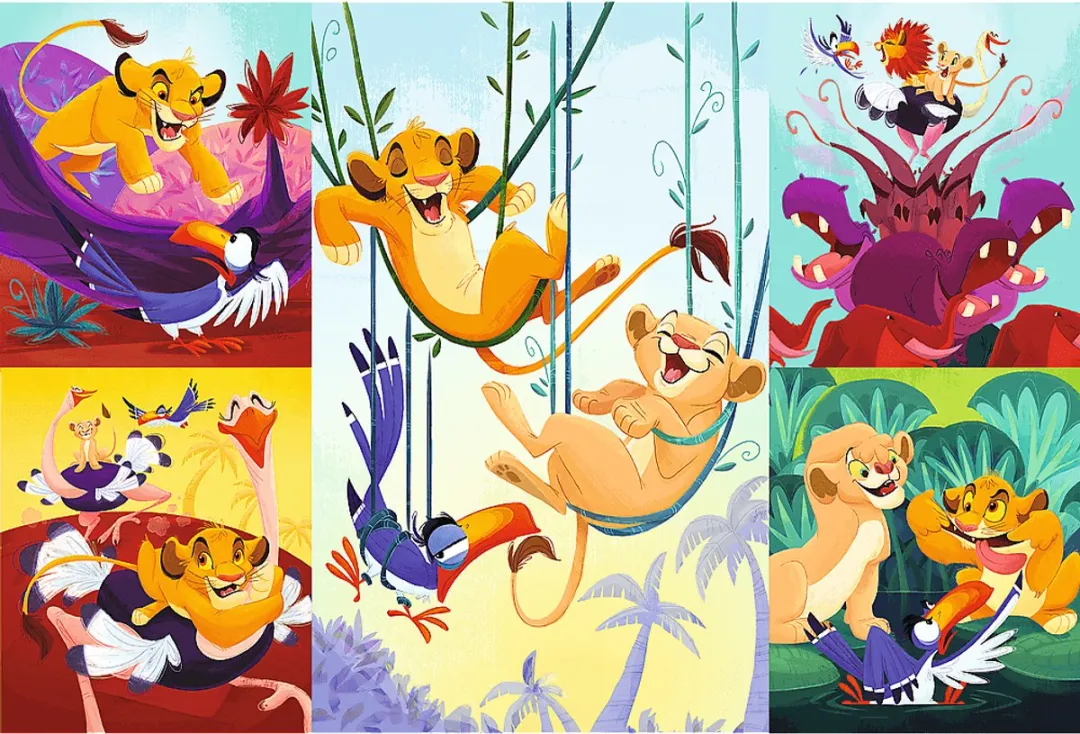 Trefl Disney Dappere Leeuw Legpuzzel 100 Stukjes - Wielkleurig