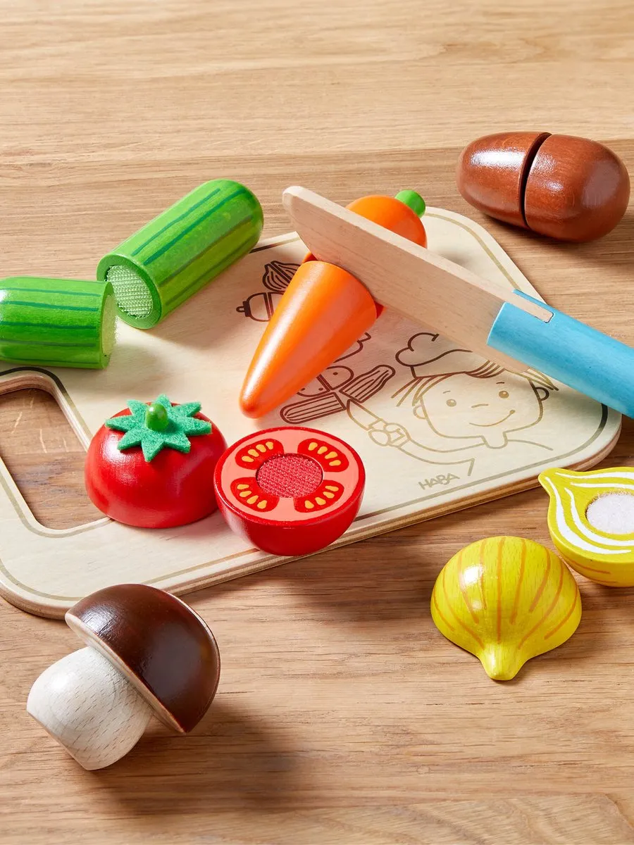 Haba Groenteset met Snijplank en Mes - Multicolor