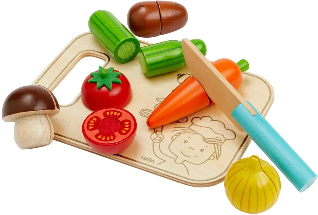 Haba Groenteset met Snijplank en Mes - Multicolor