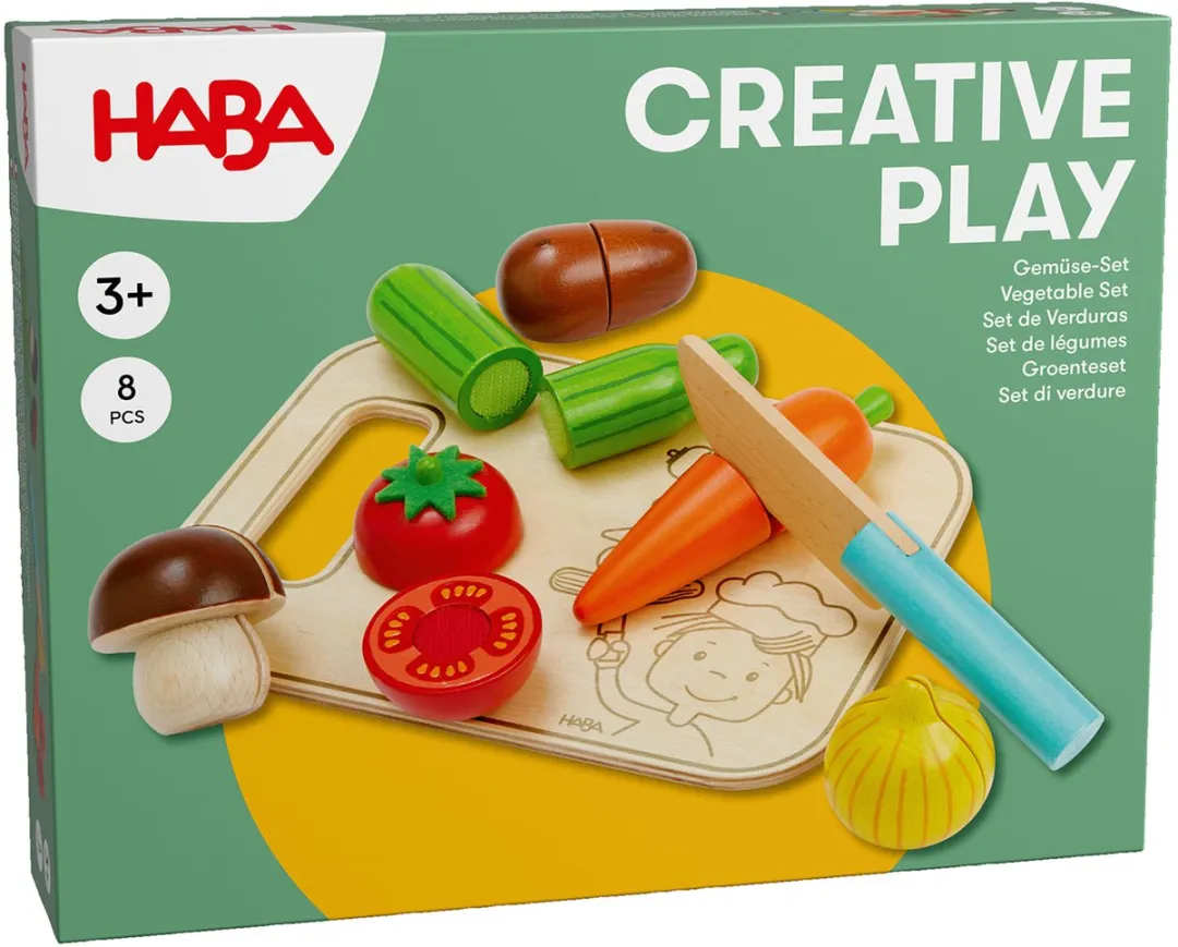 Haba Groenteset met Snijplank en Mes