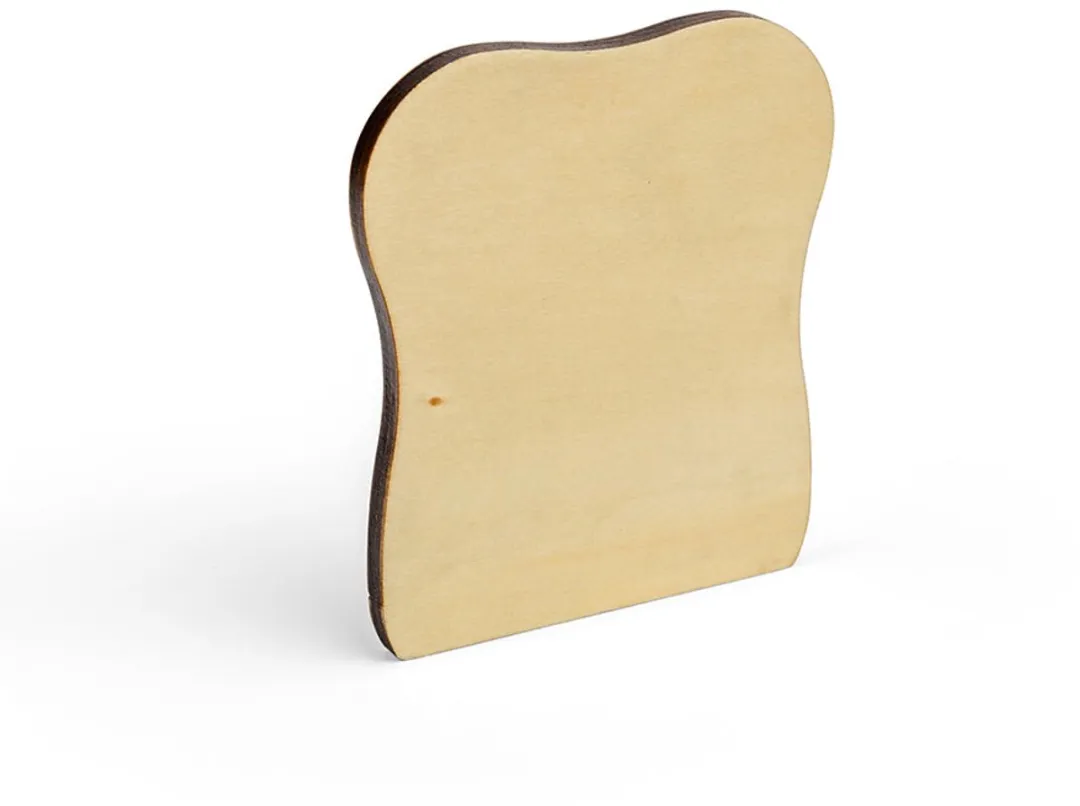 BIGJIGS Houten Geroosterd Brood - Lichtbruin