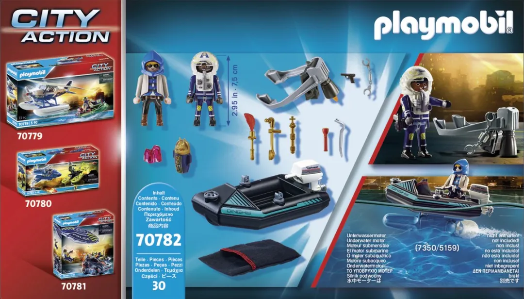 Playmobil City Action Politiejetpack 70782 - Multicolor - afbeelding 6 van 6