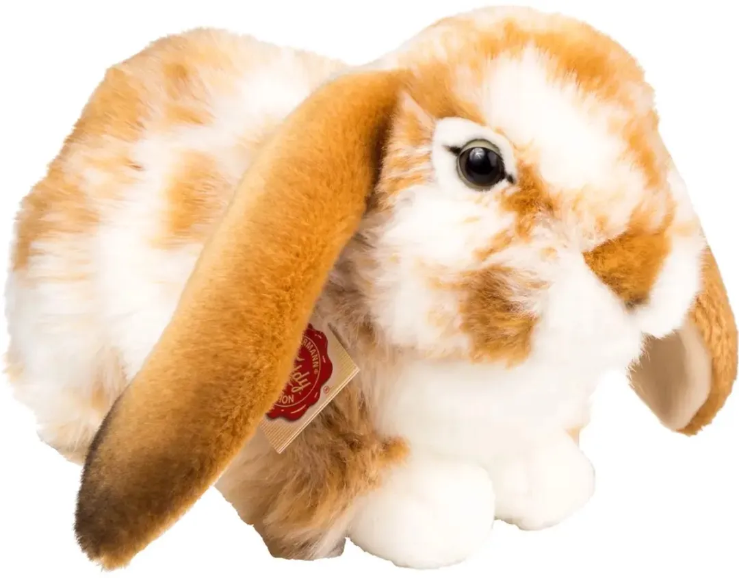 Hermann Teddy Knuffel Konijn Lichtbruin/Wit 30cm
