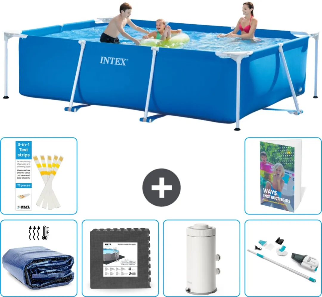 Intex Frame Zwembad 300x200x75cm Blauw