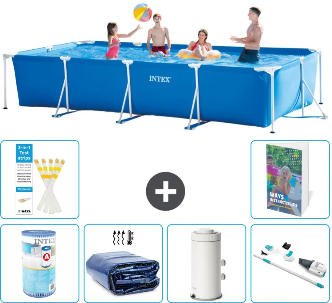 Intex Rechthoekig Frame Zwembad 450x220x84cm