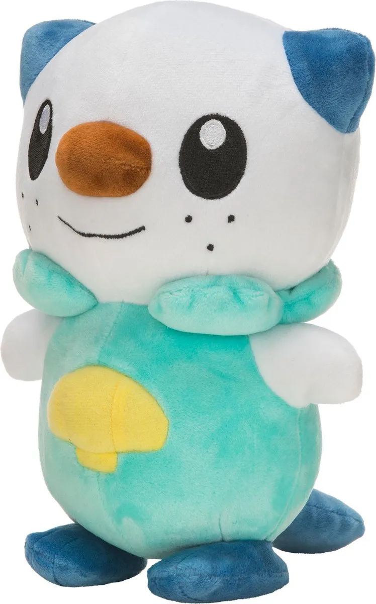 Pokémon Knuffel Oshawott Pluche 20cm - Groen/Wit