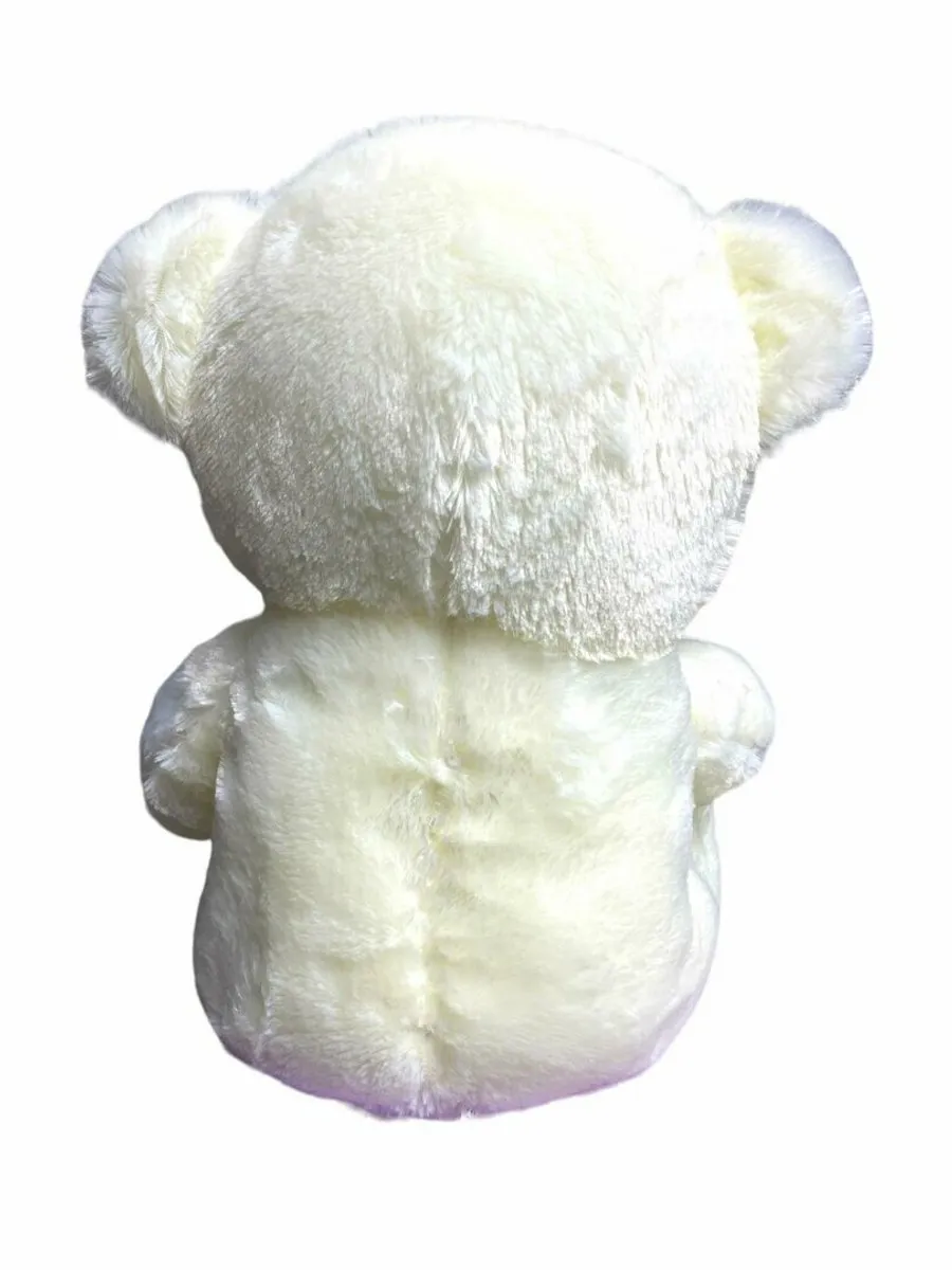 YJ Toys Knuffelbeer Love Teddybeer 40cm - Wit