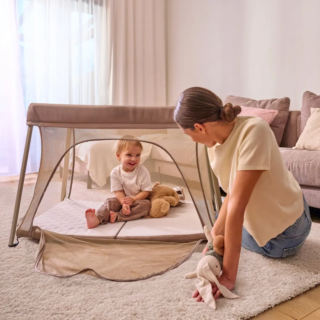 Lionelo Alice 3-in-1 Babybed Box Reisbed - Matras T25-schuim - Beige