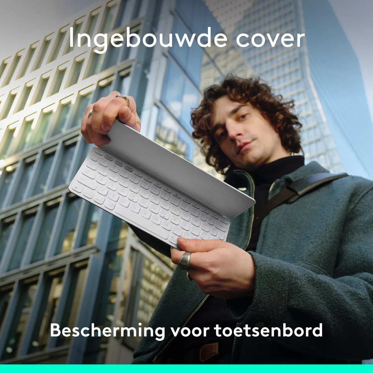Logitech Keys-To-Go 2 Draadloos Tablettoetsenbord - Wit