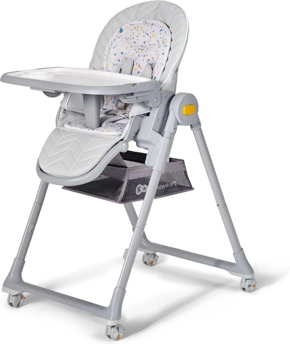 KinderKraft LASTREE 2-in-1 Wip- en Kinderstoel Grijs