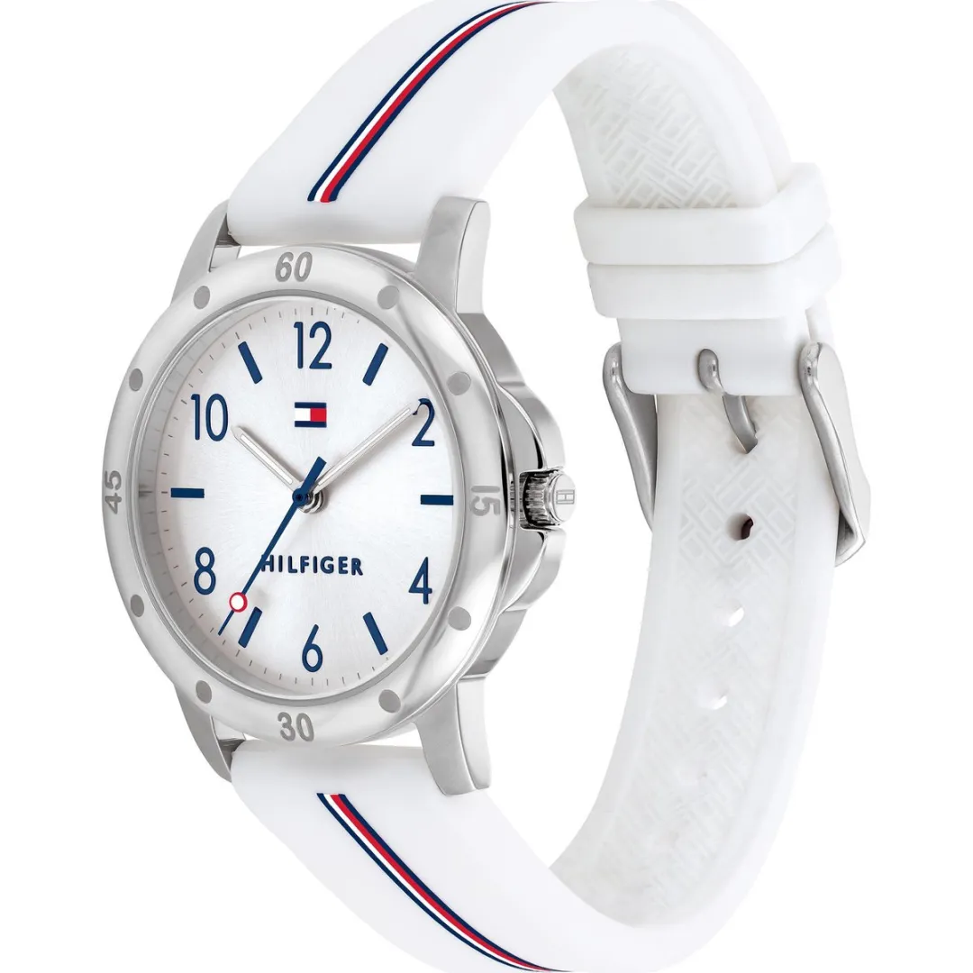 Tommy Hilfiger Kids Kinderhorloge - Staal Wit - afbeelding 5 van 6