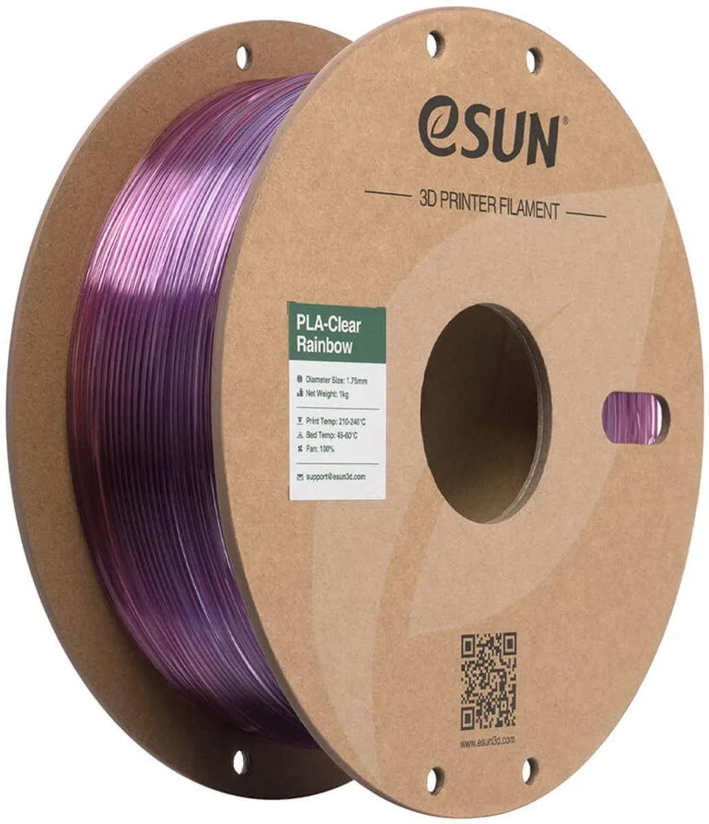 ESUN PLA-Clear Rainbow 1.75mm