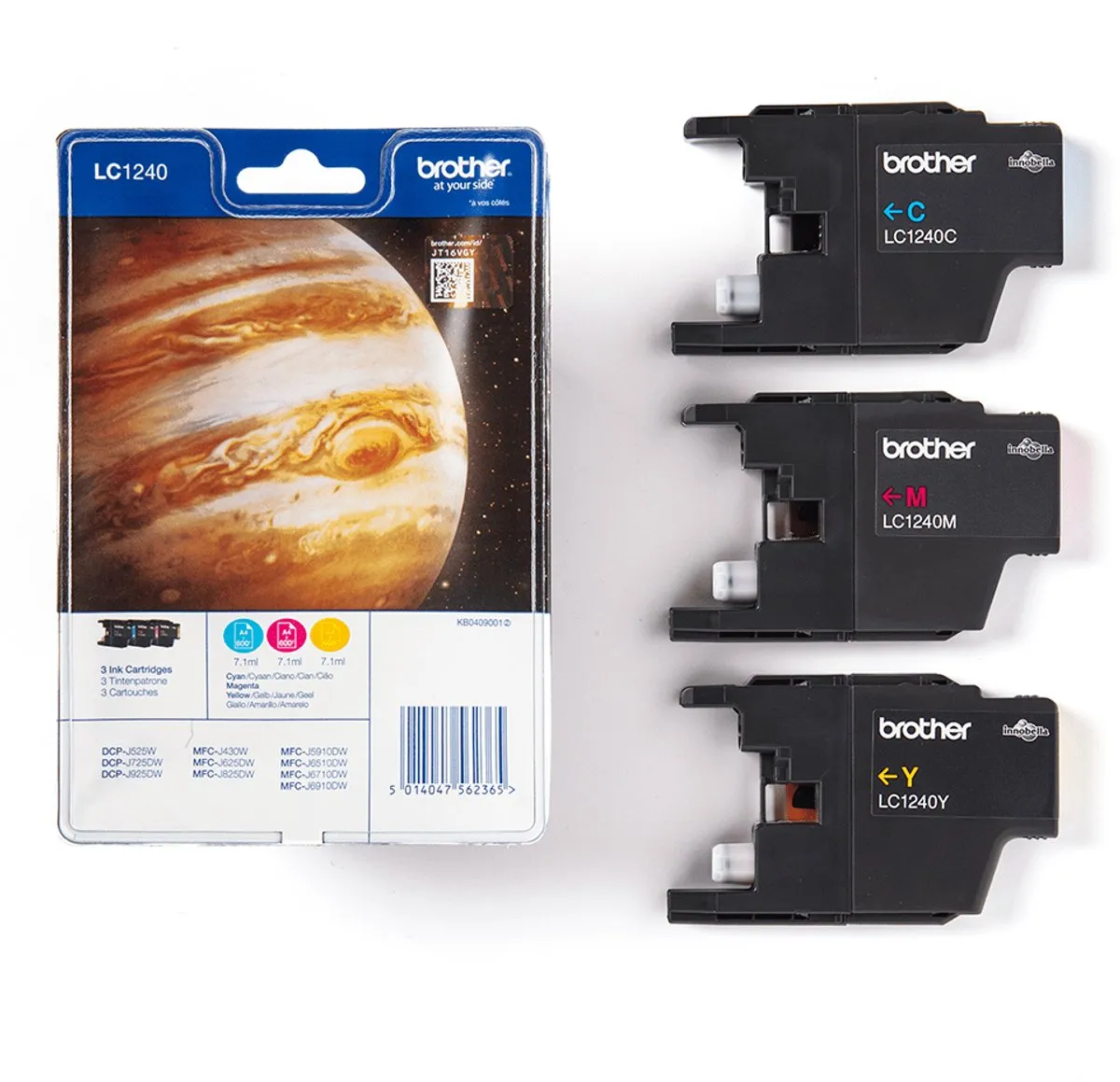 Brother LC-1240 Tricolour Inktcartridge - Cyaan/Magenta/Geel