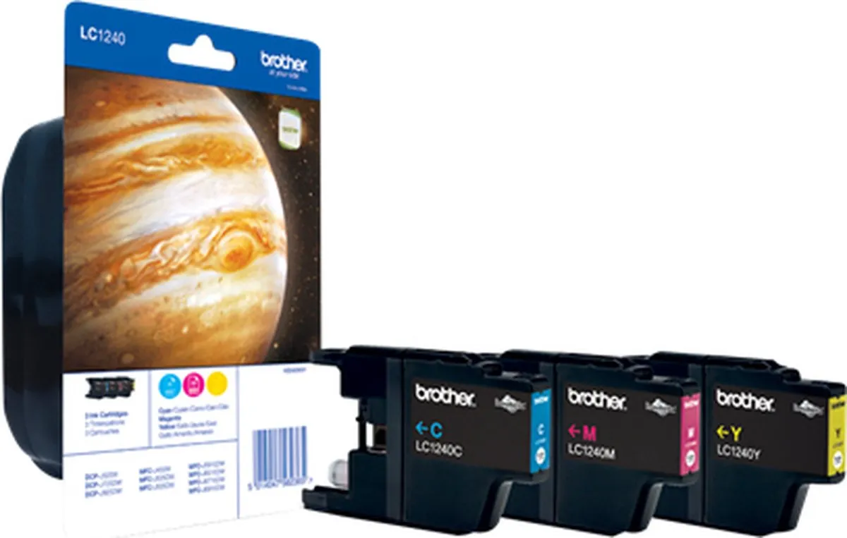 Brother LC-1240 Tricolour Inktcartridge - Cyaan/Magenta/Geel