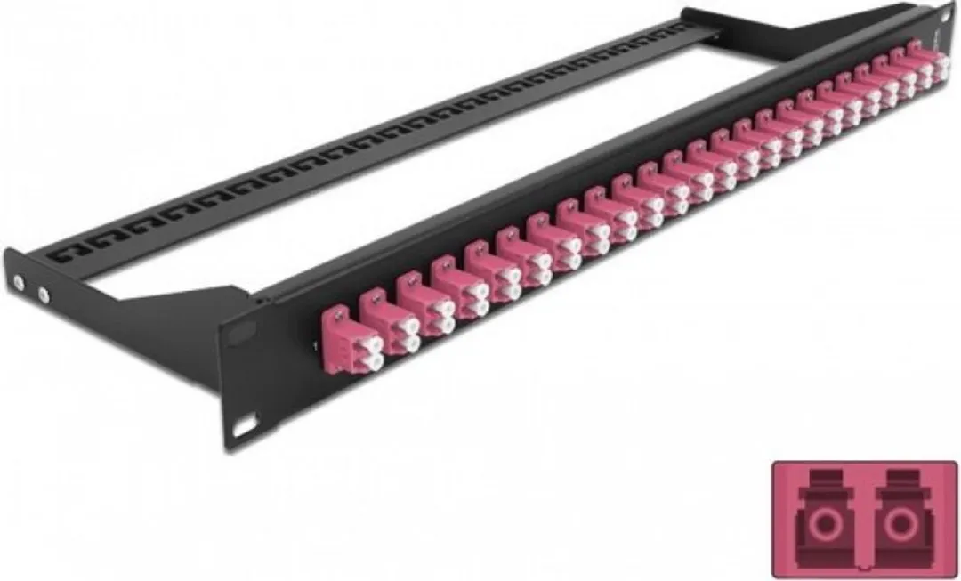 Delock 19" LC Duplex Patchpanel 24 Poorten