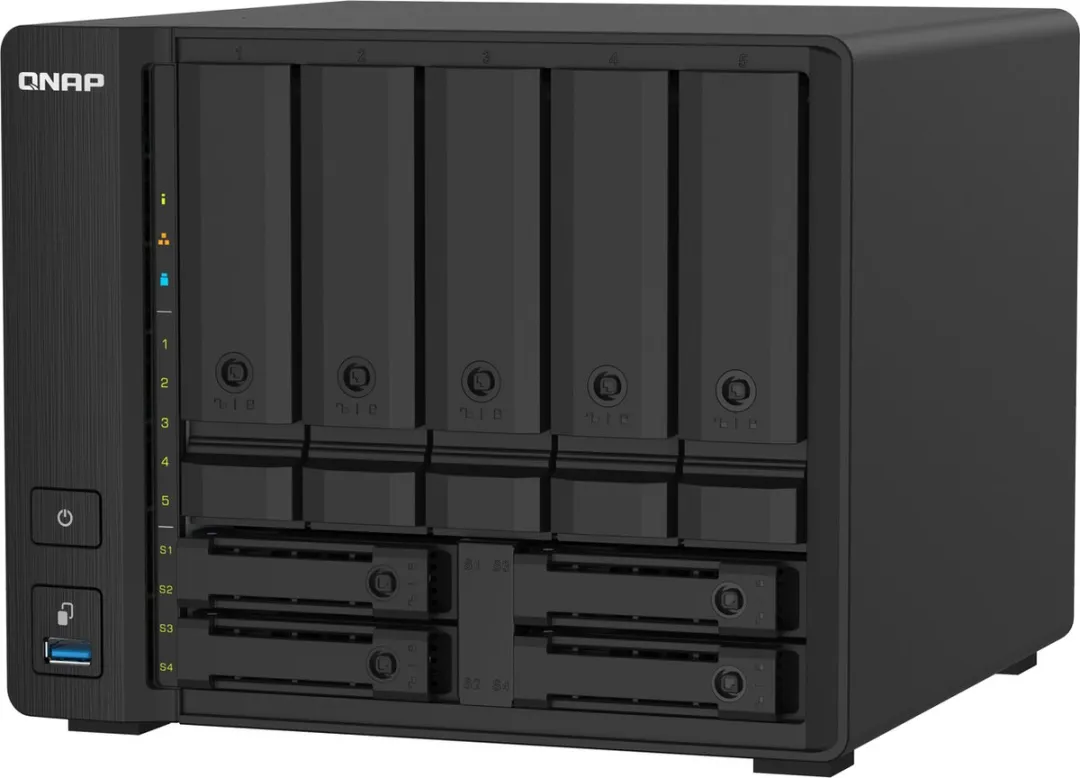 QNAP TS-932PX NAS - 9 Slots - 4 Cores - Zwart