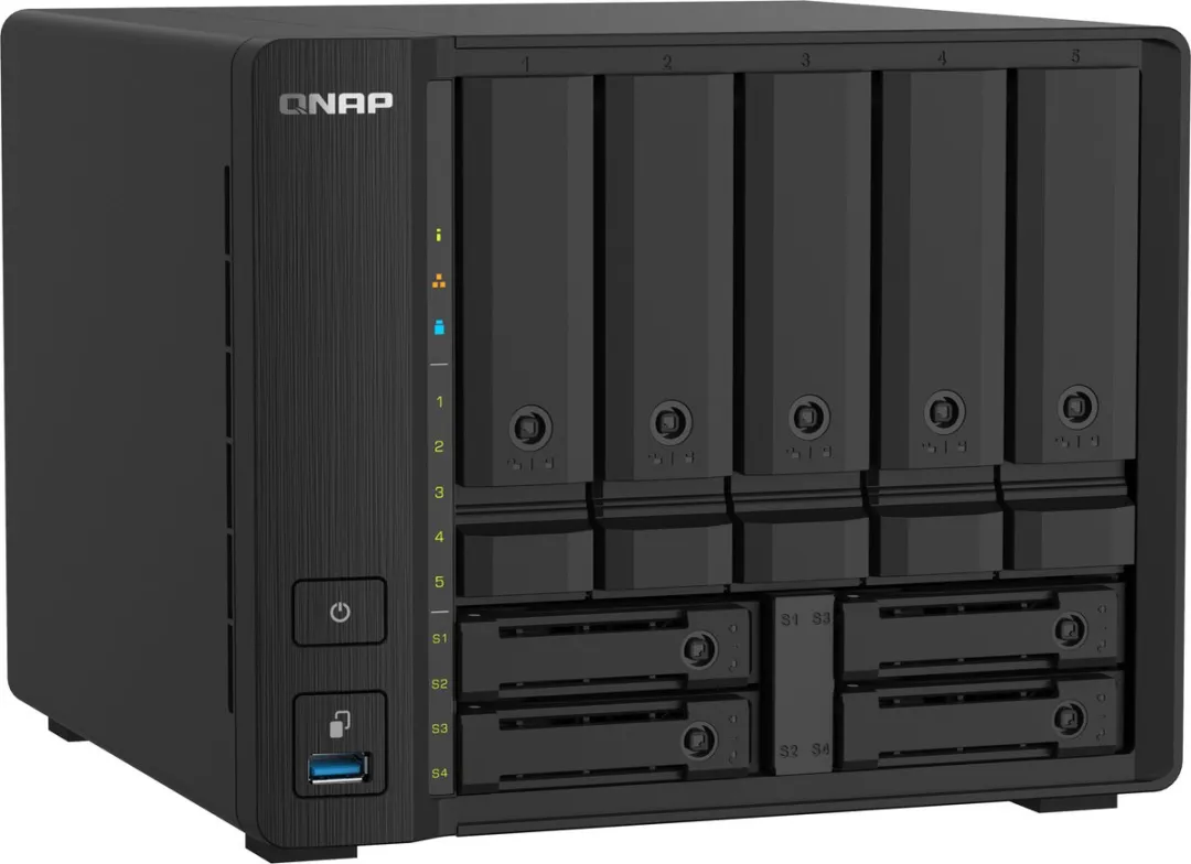 QNAP TS-932PX NAS - 9 Slots - 4 Cores - Zwart