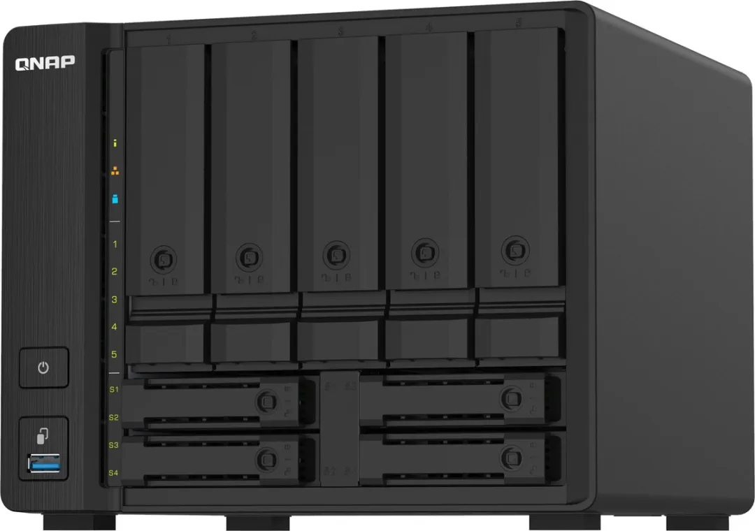 QNAP TS-932PX NAS - 9 Slots - 4 Cores - Zwart