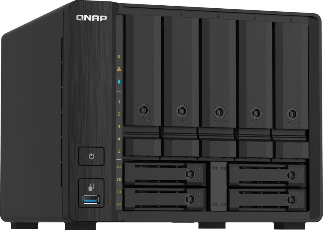 QNAP TS-932PX NAS - 9 Slots - 4 Cores - Zwart - afbeelding 6 van 6