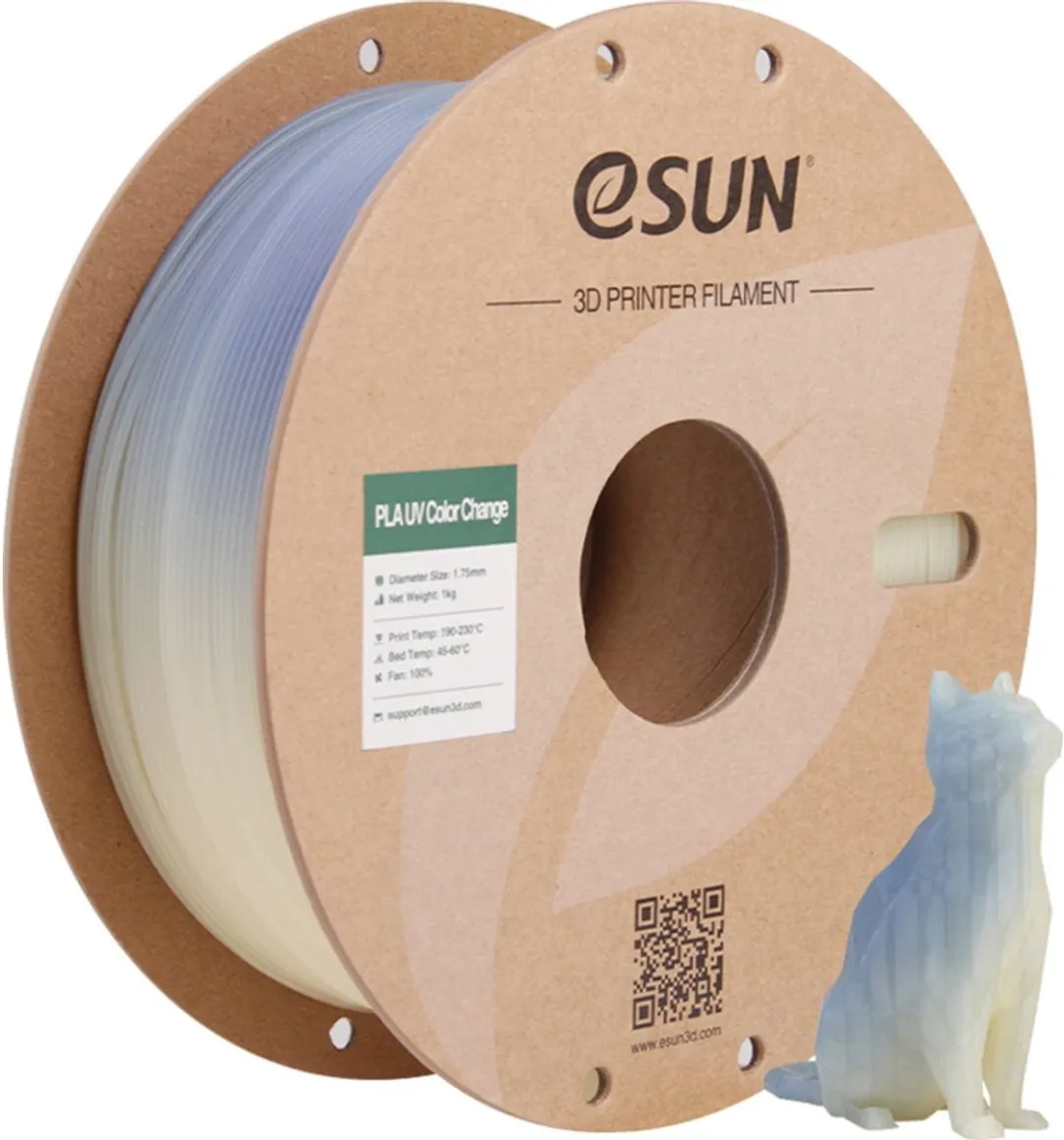 ESUN PLA-UV Color Change Blauw 1.75mm