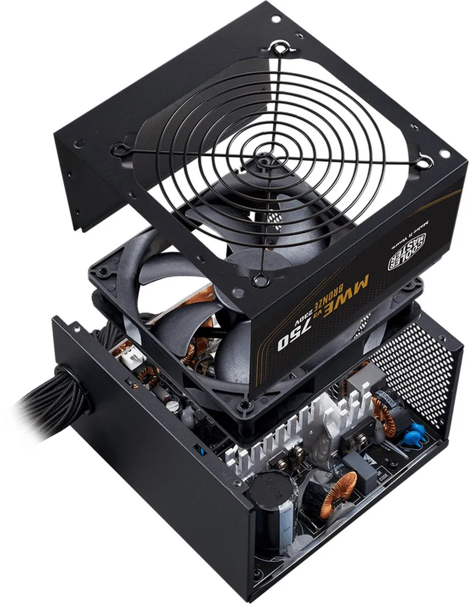 Cooler Master MWE 750W V3 Voeding - 750W - Zwart