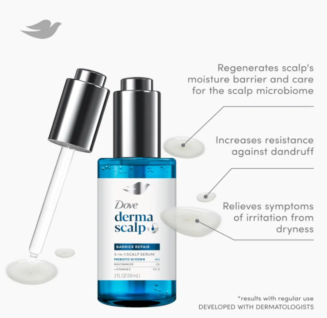 Dove Derma Scalp Anti-Roos Serum 59ml - afbeelding 6 van 6